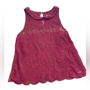 Y2K Lace Roses Abercrombie & Fitch‎ Lace Tank